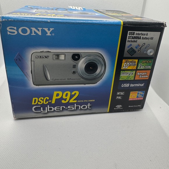 Sony Cyber-shot DSC-P92 5.0 MP Digital Camera with Box and Accessories - Picture 1 of 5